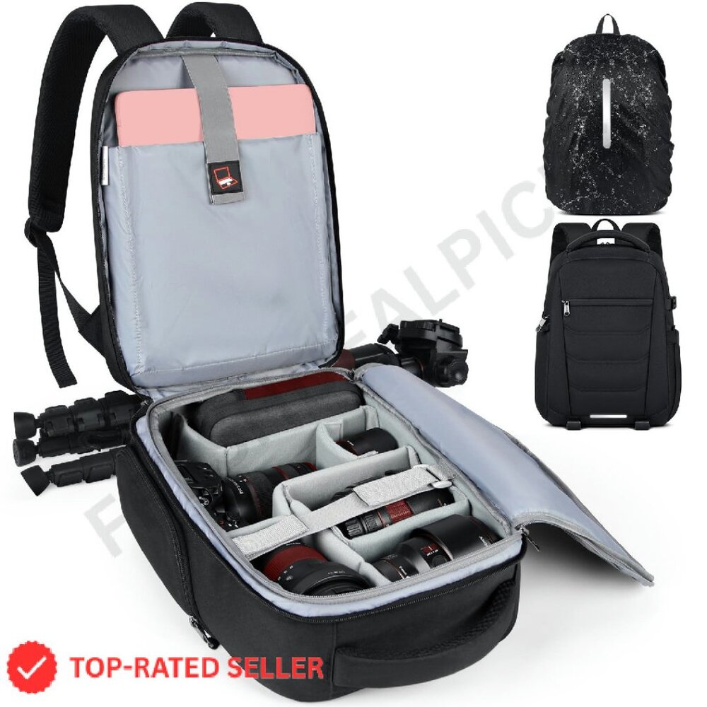 Professional Camera Backpack Waterproof Dslr Lapt… - image 1